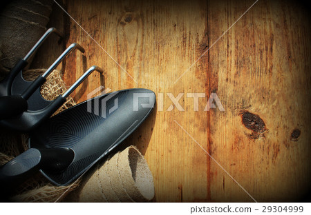 Gardening concept background with garden tools and 29304999