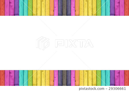 colorful wood on white background 29306661