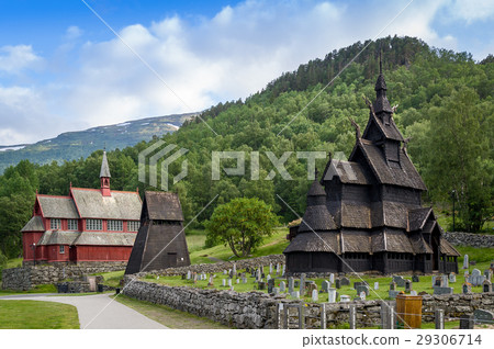 Borgund stavkirke and bell tower 29306714
