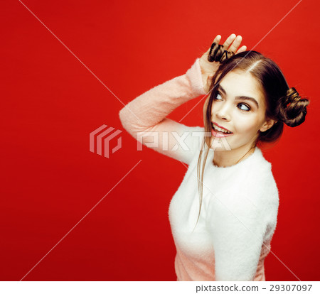 young pretty emitonal posing teenage girl on young pretty emitonal posing teenage girl on 29307097