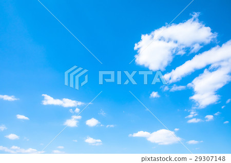 Spring sky White cloud and blue sky Background material Copy space Character space image Spring sky White cloud and blue sky Background material Copy space Character space image 29307148