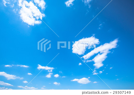Spring sky White cloud and blue sky Background material Copy space Character space image Spring sky White cloud and blue sky Background material Copy space Character space image 29307149