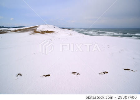 Tottori sand dune in winter 29307400