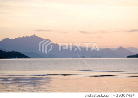 Beautiful sunset in the bay of portuguese Parati Beautiful sunset in the bay of portuguese Parati 29307484