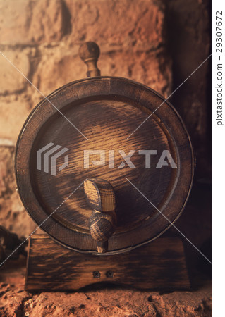 barrels in the wine cellar 29307672