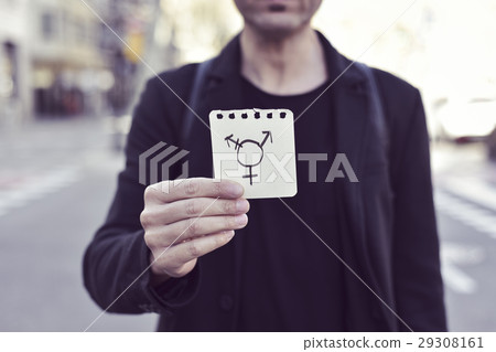man and transgender symbol 29308161
