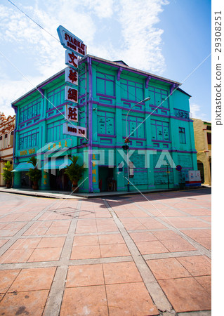 Penang, Malaysia architecture narrow streets Penang, Malaysia architecture narrow streets 29308251