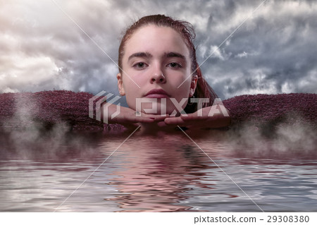 save the water, portrait of a young woman 29308380