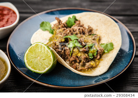 Mexican tacos with beef Mexican tacos with beef 29308434