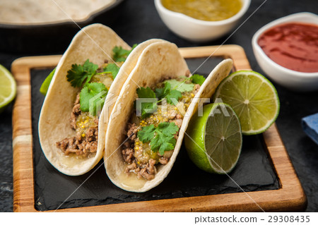 Mexican tacos with beef Mexican tacos with beef 29308435