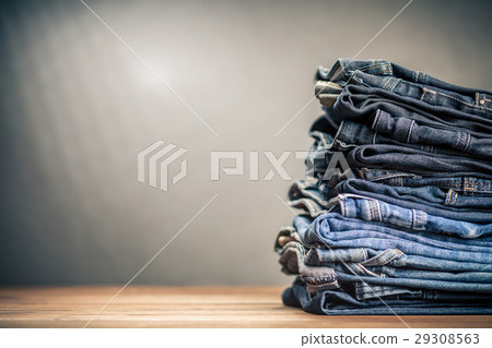 Pile of jeans 29308563