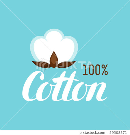 Cotton label. Emblem for clothing and production 29308871