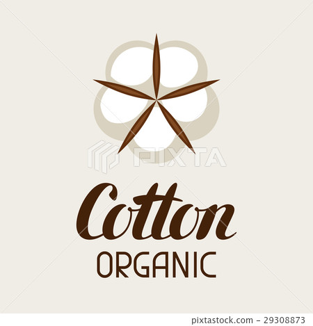 Cotton label. Emblem for clothing and production 29308873
