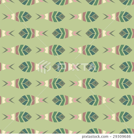 Flock of fish mosaic seamless pattern Flock of fish mosaic seamless pattern 29309686
