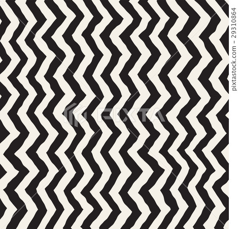 Seamless Wavy Hand Drawn Stripes Pattern 29310864