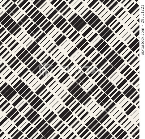Vector Seamless Black And White Irregular Dash 29311223