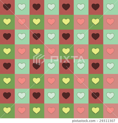 Colorful heart pattern background. 29311307