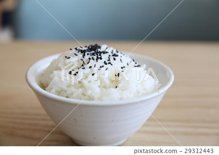 Rice on wood background 29312443