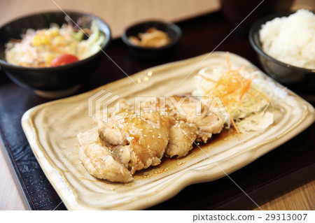 chicken teriyaki with rice 29313007