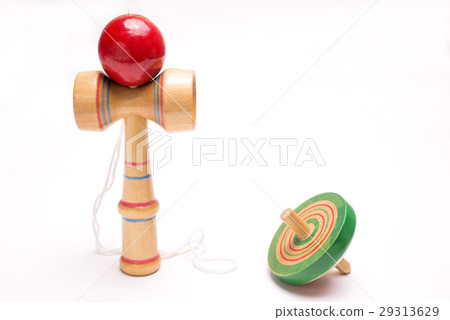 Kendama with white back and solitarine 29313629