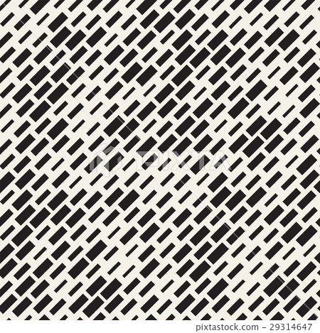 Vector Seamless Black And White Irregular Dash 29314647