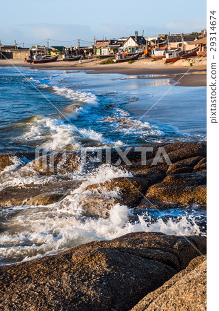 Punta del Diablo Beach, popular tourist site  29314674