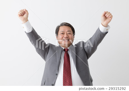 膽量姿勢，做所有年齡的商人，中年人 29315292