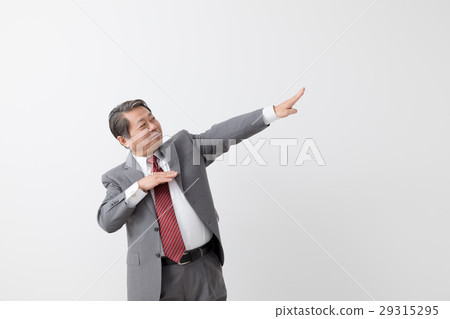 採取姿勢，中年人的商人 29315295
