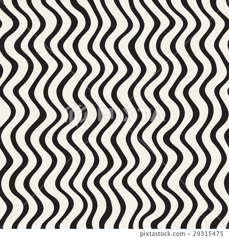 Wavy Ripple Hand Drawn Lines. Abstract Geometric 29315475