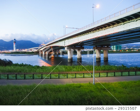 River bank at dusk River bank at dusk 29315507
