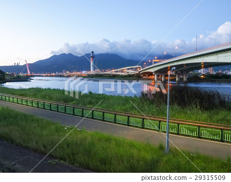 River bank at dusk River bank at dusk 29315509