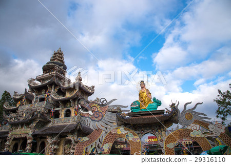 Linh Phuoc Chinese temple in Vietnam Linh Phuoc Chinese temple in Vietnam 29316110