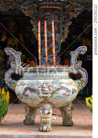 Big Chinese incense in pot Big Chinese incense in pot 29316112