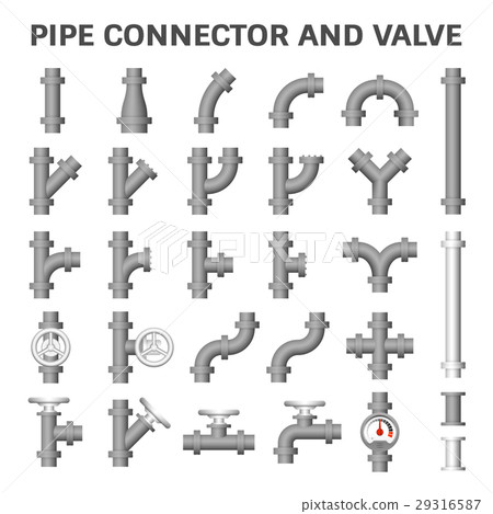 Pipe Connector Icon 29316587