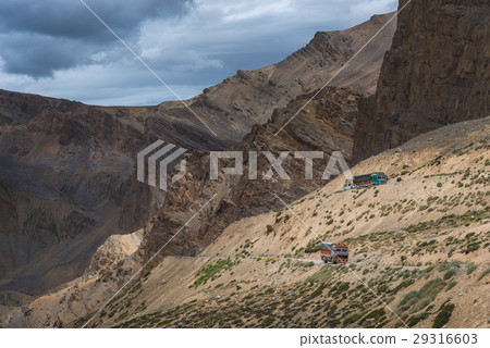 Landscape view along Manali-Leh high way in India  29316603