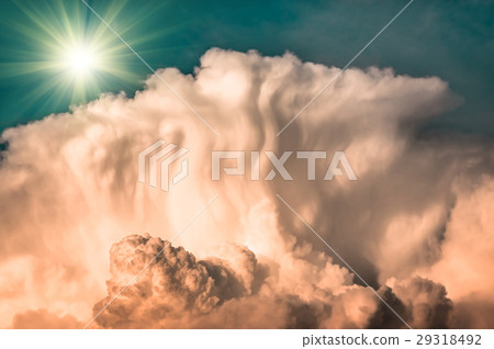 large clouds and sun before a storm, background large clouds and sun before a storm, background 29318492