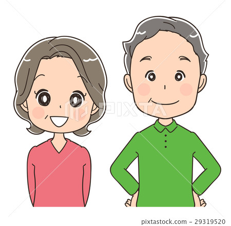 Senior male and female illustrations 29319520