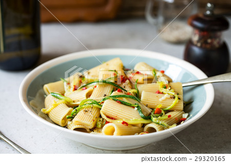 Pasta with Zucchini and Chili 29320165