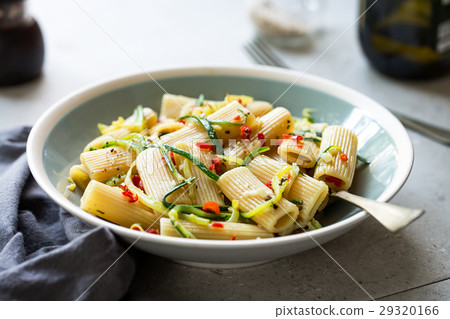 Pasta with Zucchini and Chili Pasta with Zucchini and Chili 29320166