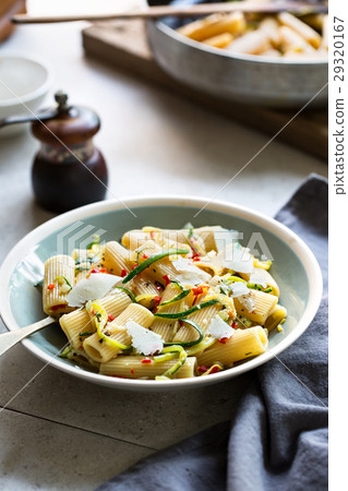 Pasta with Zucchini and Chili Pasta with Zucchini and Chili 29320167