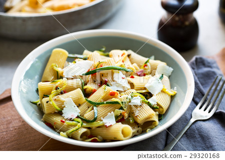 Pasta with Zucchini and Chili 29320168