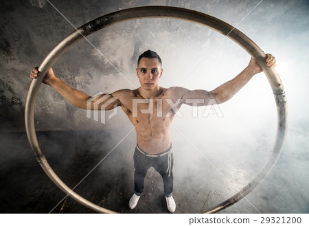 Circus artist in aCyr Wheel 29321200