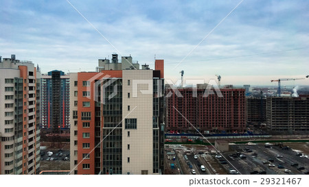 Multi storey houses of the big city in the daytime 29321467