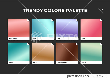 Set of colorful trendy gradient template Set of colorful trendy gradient template 29324798