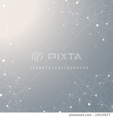 Geometric graphic background molecule and 29324877