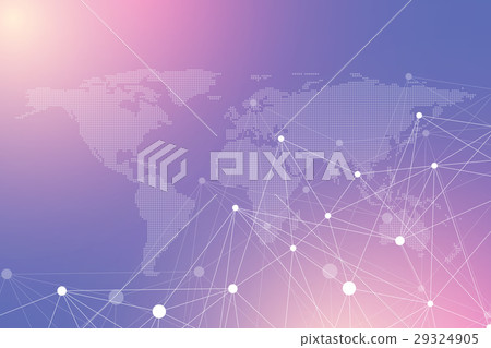 Geometric graphic background communication with 29324905