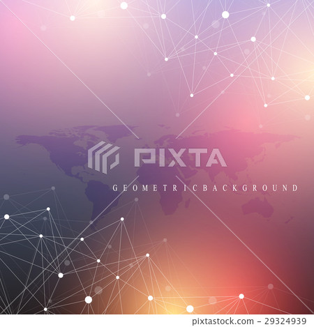 Geometric graphic background communication. Big 29324939
