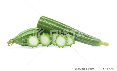 Luffa acutangula isolated on white background 29325220