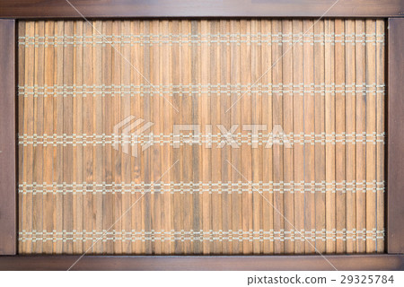 Wood Oriental Design Background With Frame 29325784