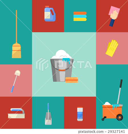 Cleaning icons set 29327141